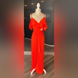 NWT Fashion Nova Orange Jumpsuit!